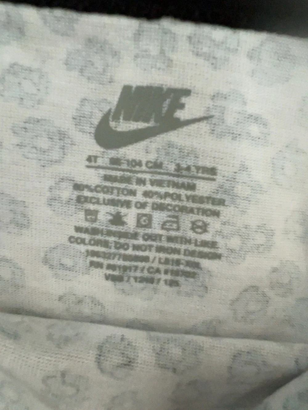 Nike Floral Print Tank Dress in Beige and Black size 4T